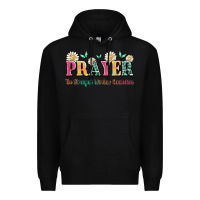 Black prayer the strongest wireless connection Premium Hoodie - JahusDesignShop