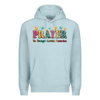 Blue Mist prayer the strongest wireless connection Premium Hoodie - JahusDesignShop