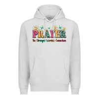 Dove Grey prayer the strongest wireless connection Premium Hoodie - JahusDesignShop