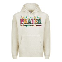 Oatmeal Heather prayer the strongest wireless connection Premium Hoodie - JahusDesignShop