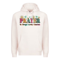 Pale Pink prayer the strongest wireless connection Premium Hoodie - JahusDesignShop