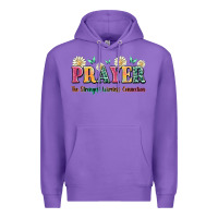 Purple prayer the strongest wireless connection Premium Hoodie - JahusDesignShop