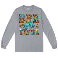Heather Grey Western Bee You Tiful Bee Long Sleeve Tee - LillyAllenDesigns