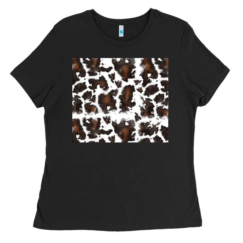 Cowhide Pattern Ladies Tee by RanaPortraitStore | Teevron