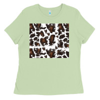 Matcha cowhide pattern Ladies Tee - RanaPortraitStore