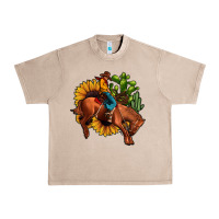 French Oak rodeo cowboy sunflower cactus Urban Heavy Tee - JahusDesignShop