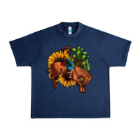 Navy rodeo cowboy sunflower cactus Urban Heavy Tee - JahusDesignShop