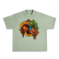 Oil Green rodeo cowboy sunflower cactus Urban Heavy Tee - JahusDesignShop