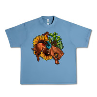 Pebble Blue rodeo cowboy sunflower cactus Urban Heavy Tee - JahusDesignShop
