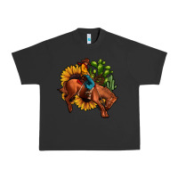 Pigment Black rodeo cowboy sunflower cactus Urban Heavy Tee - JahusDesignShop
