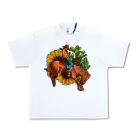 White rodeo cowboy sunflower cactus Urban Heavy Tee - JahusDesignShop
