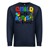 Navy child with autism on board Premium Sweatshirt - Artiststas