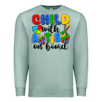 Seafoam child with autism on board Premium Sweatshirt - Artiststas