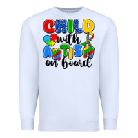 White child with autism on board Premium Sweatshirt - Artiststas