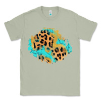 Matcha glitter leopard turquoise patch Classic Tee - AdoDesignShop
