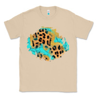 Mushroom glitter leopard turquoise patch Classic Tee - AdoDesignShop