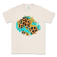 Natural glitter leopard turquoise patch Classic Tee - AdoDesignShop