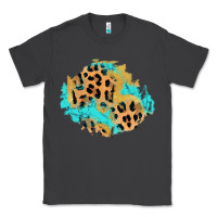Smoke glitter leopard turquoise patch Classic Tee - AdoDesignShop