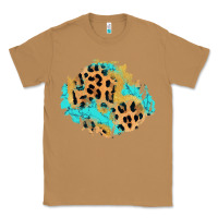 Toasted Coconut glitter leopard turquoise patch Classic Tee - AdoDesignShop