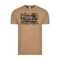 Vintage Coffee sunflower gemstone background Vintage Tee - JahusDesignShop