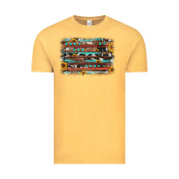 Vintage Mustard sunflower gemstone background Vintage Tee - JahusDesignShop
