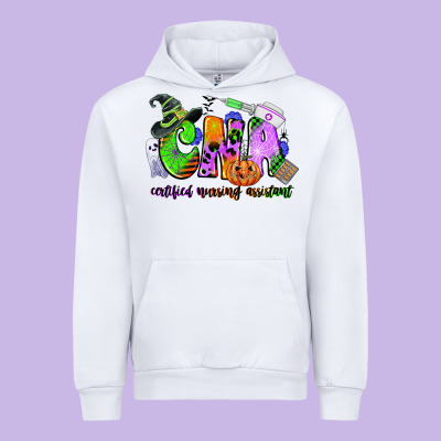 Cna Certified Nursing Assistant Halloween Urban Hoodie Designed By Cowgirlartshop