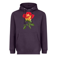 Plum Ketchup And Mustard Rose Heavyweight Hoodie - LillyAllenDesigns