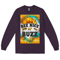 Plum bee nice or buzz off Long Sleeve Tee - LillyAllenDesigns