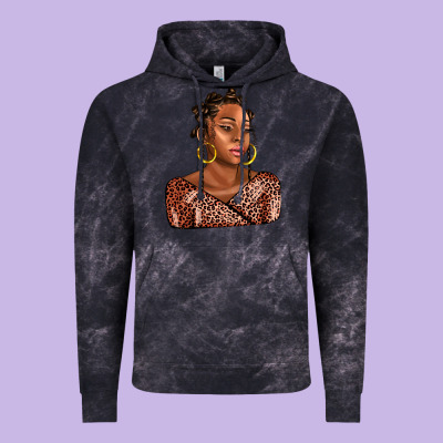 Afro Woman Vintage Hoodie Designed By Adodesignshop