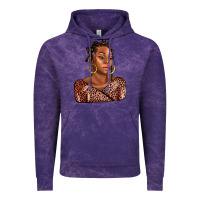 Cloud Purple afro woman Vintage Hoodie - AdoDesignShop