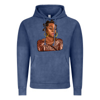 Vintage Denim afro woman Vintage Hoodie - AdoDesignShop