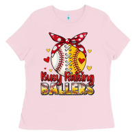 Bubblegum Pink busy raising ballers Ladies Tee - JahusDesignShop