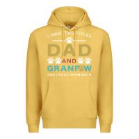 Antique Gold i have two titles dad and grandpa Premium Hoodie - Bettercallsaul
