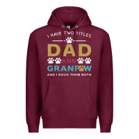 Burgundy i have two titles dad and grandpa Premium Hoodie - Bettercallsaul