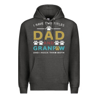 Charcoal Heather i have two titles dad and grandpa Premium Hoodie - Bettercallsaul