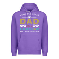 Purple i have two titles dad and grandpa Premium Hoodie - Bettercallsaul