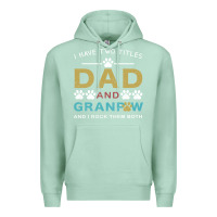 Seafoam i have two titles dad and grandpa Premium Hoodie - Bettercallsaul