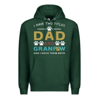 Sports Green i have two titles dad and grandpa Premium Hoodie - Bettercallsaul
