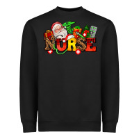 Black nurse with Christmas Heavyweight Sweatshirt - AdoDesignShop