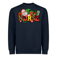 Navy nurse with Christmas Heavyweight Sweatshirt - AdoDesignShop