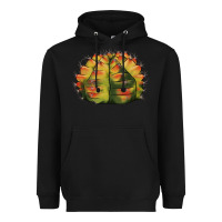 Black Gymnocalycium Variegated Cactus Heavyweight Hoodie - LillyAllenDesigns