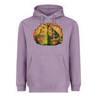 Lavender Gymnocalycium Variegated Cactus Heavyweight Hoodie - LillyAllenDesigns