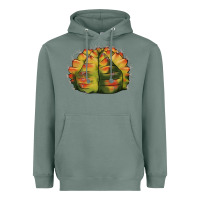 Sage Gymnocalycium Variegated Cactus Heavyweight Hoodie - LillyAllenDesigns