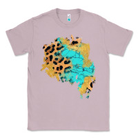 Lilac glitter leopard turquoise patch Classic Tee - AdoDesignShop