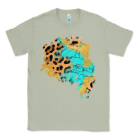 Matcha glitter leopard turquoise patch Classic Tee - AdoDesignShop