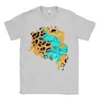 Moon Dust glitter leopard turquoise patch Classic Tee - AdoDesignShop