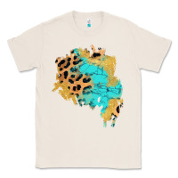Natural glitter leopard turquoise patch Classic Tee - AdoDesignShop