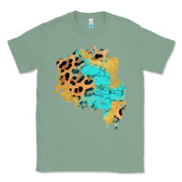 Sage glitter leopard turquoise patch Classic Tee - AdoDesignShop