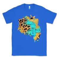 True Royal glitter leopard turquoise patch Classic Tee - AdoDesignShop
