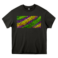 Asphalt Mardi Gras Leopard Heavy Core Tee - RanaPortraitStore